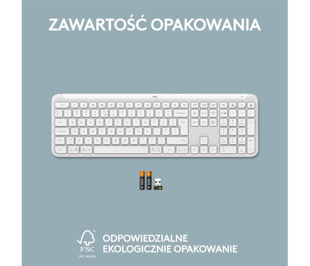 Logitech K950 Biały - 1233206 - zdjęcie 16